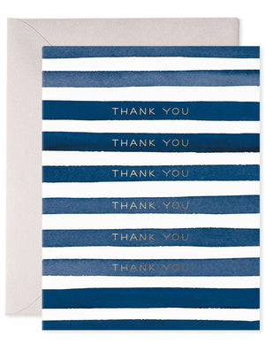 E. Frances Striped Thank You Card