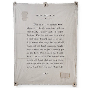 Maya Angelou Canvas Wall Hanging