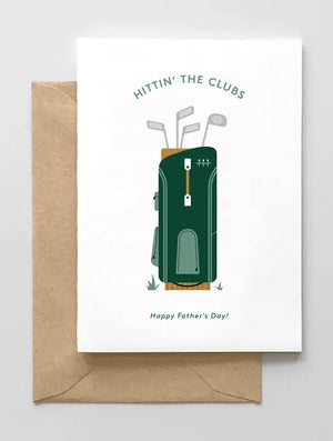 Hittin' The Clubs Father's Day Card