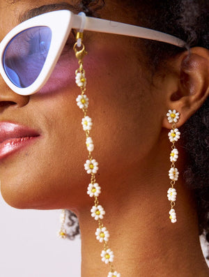 Ink + Alloy Amanda Flower Beaded Dangle Earring