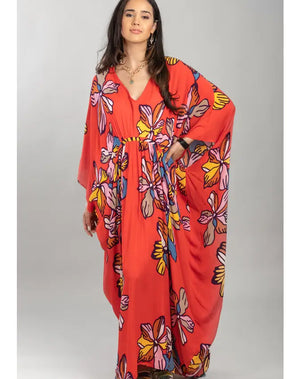 Birds of Paradise Caftan Maxi