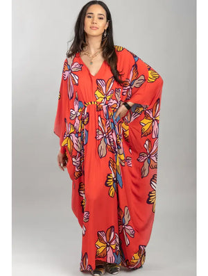 Birds of Paradise Caftan Maxi