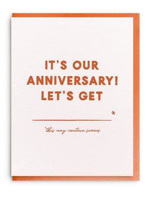 Fill in the Blank Anniversary Card