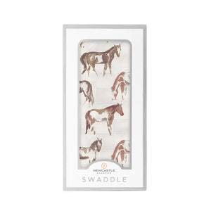 Newcastle Wild Horses Natural Swaddle