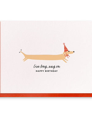 Wag on Weenie Birthday Card
