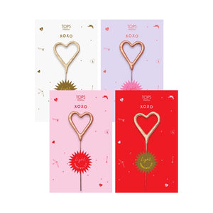 XOXO Mini Heart Sparkler Card