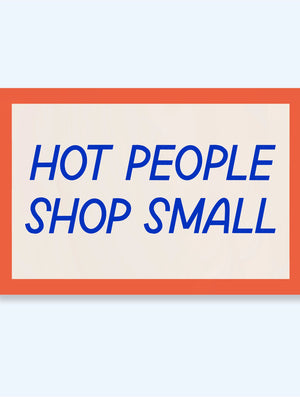 Hot People Shop Small Sticker