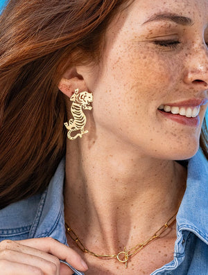 Ink & Alloy Bianca Tiger Earring