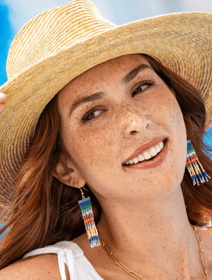 Ink + Alloy Billie St. Tropez Beaded Fringe Earrings