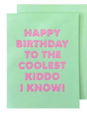 Coolest Kiddo Birthday Card