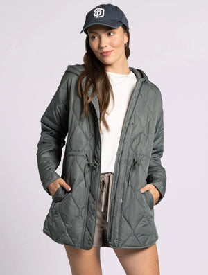 The Cecily Quilted Hooded Jacket