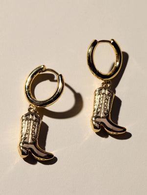 Cowgirl Gold Boot Huggie