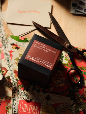 Ranger Station Cowboy Christmas Candle