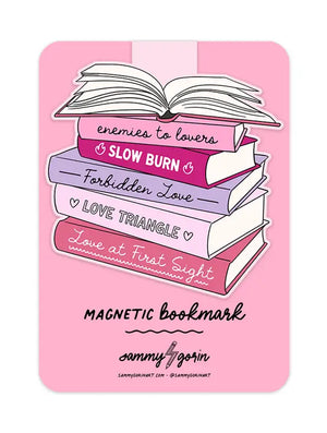 Romance Tropes Magnetic Bookmark