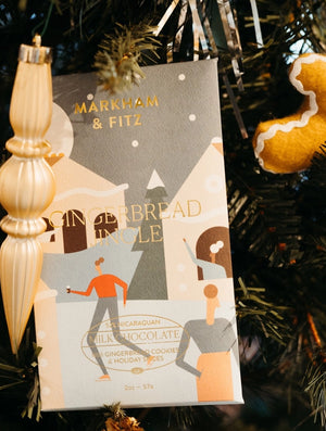 Gingerbread Jingle Dark Milk Chocolate Bar