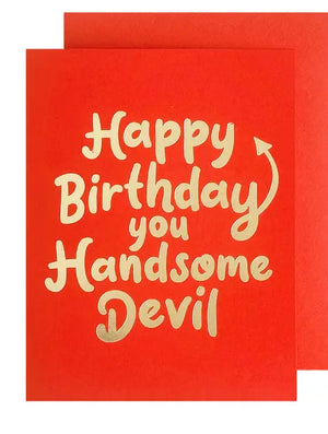 Handsome Devil Birthday Card