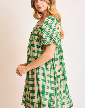 Coralyn Cross-Hatch Dress