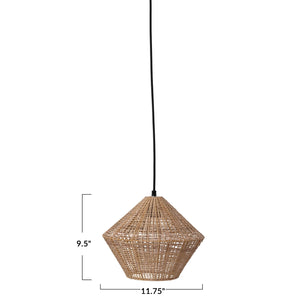 Hand-Woven Rattan Pendant Light