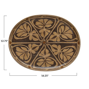 Stoneware Autumn Serving Platter