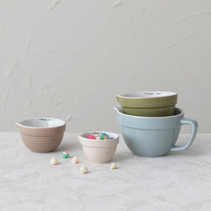 Spring Pastel Batter Measuring Bowls (S/4)