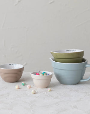Spring Pastel Batter Measuring Bowls (S/4)