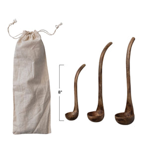 Mango Wood S/3 Ladle Set