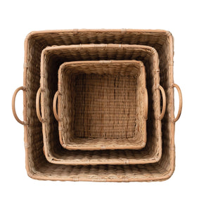 Savannah Square Rattan Baskets