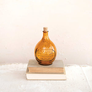 Recycled Glass Olive Oil Bottle