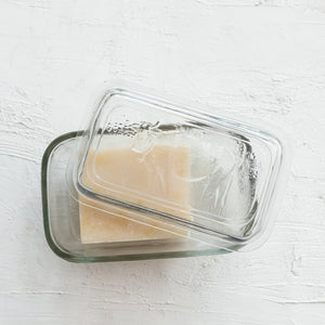 Embossed Cow Butter Dish