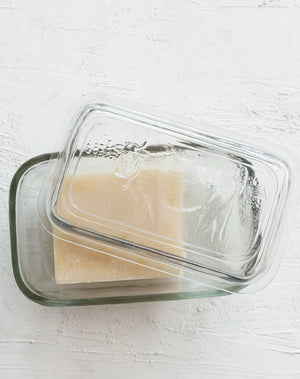 Embossed Cow Butter Dish