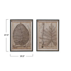 Imprinted Framed House Plant Wall Art