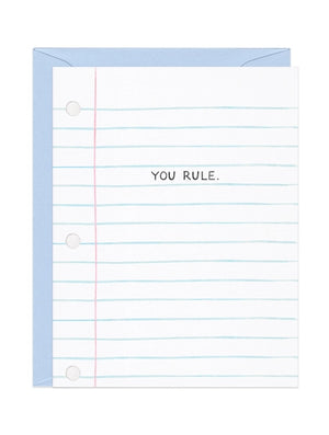 You Rule Teacher/Grad Card