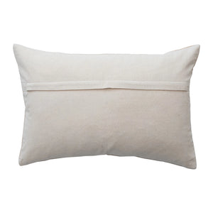 Flora & Fauna Embroidered Cheetah Pillow