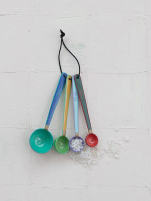 Stainless Enamel Colorful Measuring Spoons