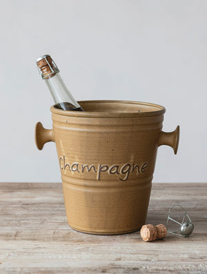 Stoneware Vintage Inspired Champagne Bucket