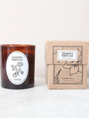 Norfolk Natural Living Geranium & Tomato Candle