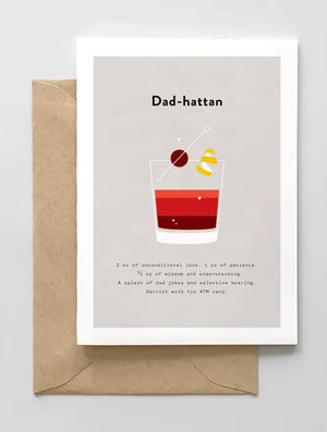 Dad-hattan Father's Day Card