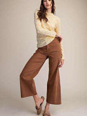 Coffee Crop Relaxed Washed Twill Pants