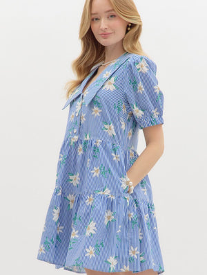 Daisy Mae Striped Mini Dress