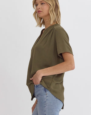 Bethanny Olive Blouse