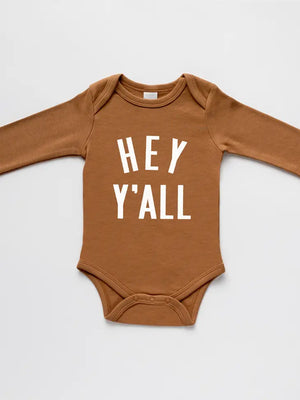 Long Sleeve Hey Y'all Onesie