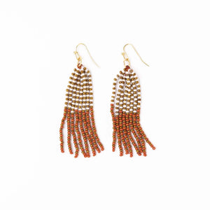 Ink & Alloy Burnt Orange Game Day Earrings