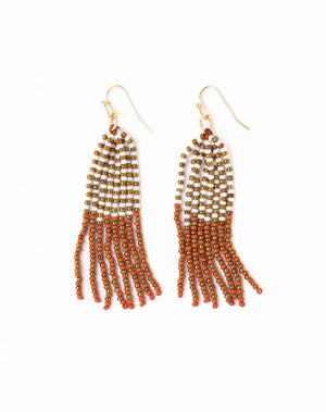 Ink & Alloy Burnt Orange Game Day Earrings