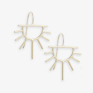 Ink & Alloy Gretchen Half Sun Threader Earrings