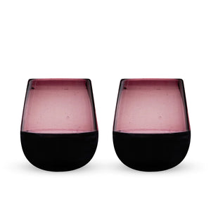 Rosado Recycled Stemless Wine Glass Set