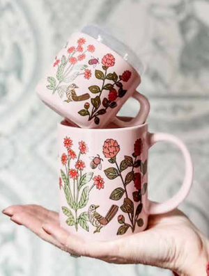 Helmsie Vintage Rose Two of a Kind Cup Set