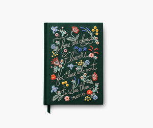 Rifle Paper Co. There Are Always Flowers Embroidered Journal