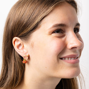 Ink & Alloy Abbey Kimberly Enamel Leaf Earring