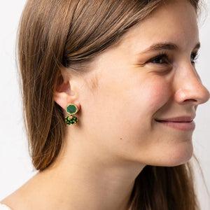 Ink & Alloy Abbey Kimberly Enamel Leaf Earring