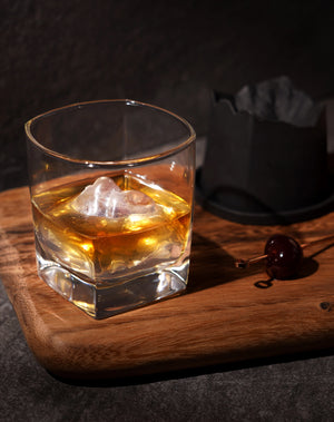 Mountain Lowball Ice Cube Mold & Glass